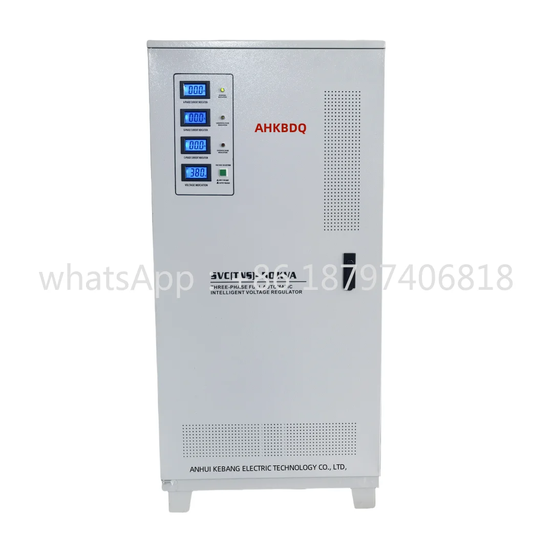 เซอร์โวควบคุมแรงดันไฟฟ้าอัตโนมัติโคลง3เฟส380โวลต์ผู้ผลิตสามเฟสTns 20kva 30kva 50kva 80kva