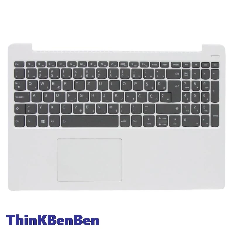 

SI Slovenian White Keyboard Upper Case Palmrest Shell Cover For Lenovo Ideapad 330S 15 15IKB 15AST 15ARR 5CB0R07300