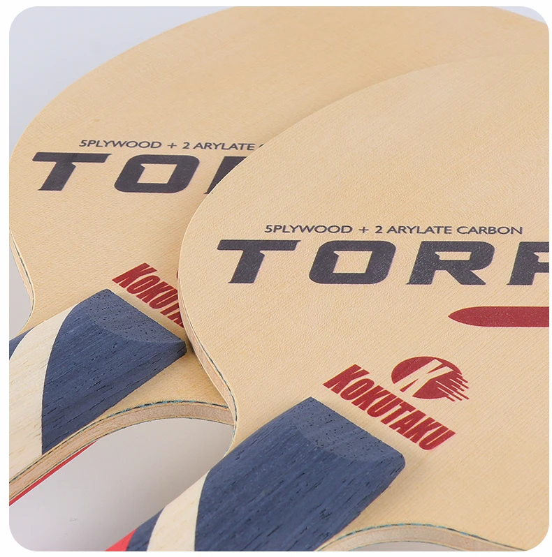 NEW LAUNCH KOKUTAKU Torpedo Table Tennis Blade 5W+2C Outer Hinoki OFF+ Loop Drive Attack FL/CS