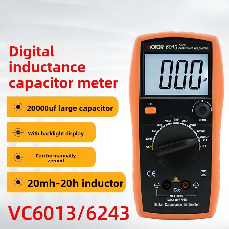 Handheld LCR Multimeter Digital Capacitance Inductance Meter LCR Testing Measuring Instrument