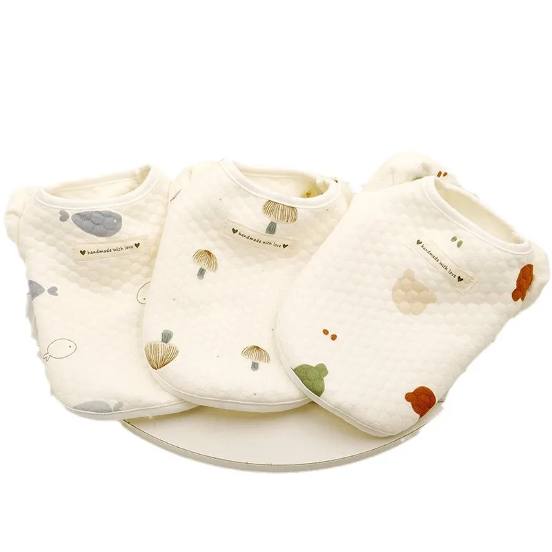 Pet Bubble Grid Autumn/Winter Coat Autumn/Winter Home Clothing Cat Clothing Little Dog Clothes Lace Tops Puppy Clothes