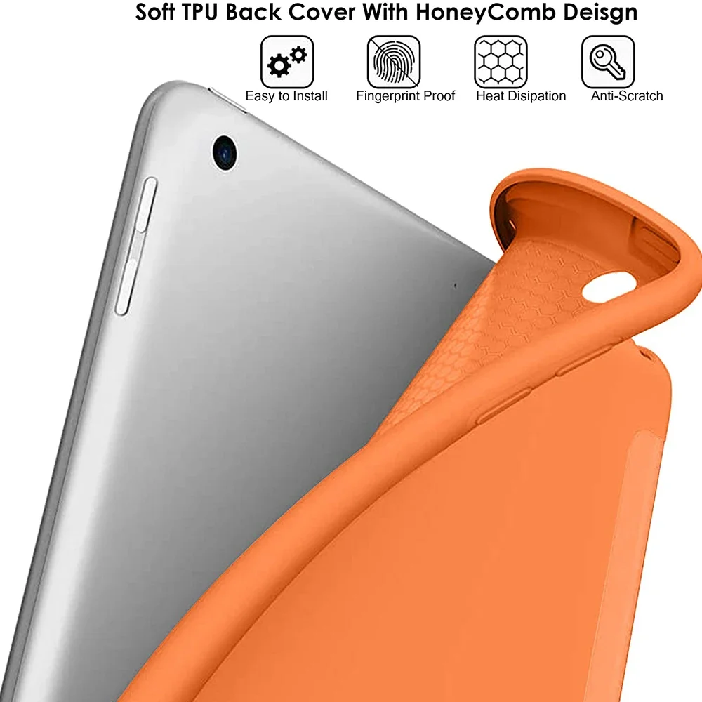 Funda iPad air M2 2024 powietrze 5 powietrze 4 10 th10.9 cal iPad Pro11 M4 M1 M2 etui miękkie silikonowe z powrotem Ultra Case ipad 10.2 ''7 8 9th Gen