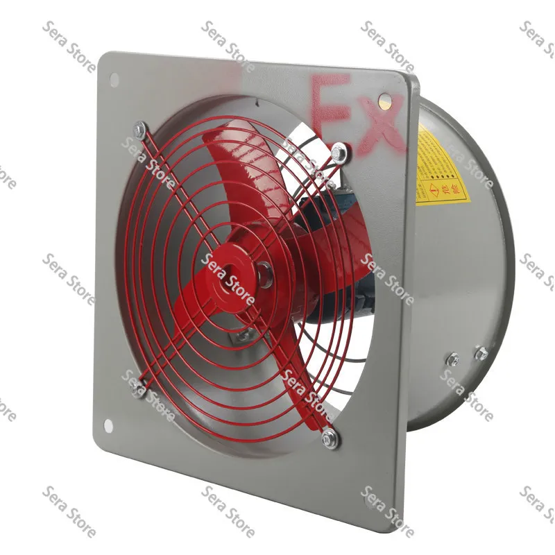 BFAG-300 Explosion Proof Exhaust Fan, 220V/380V Industrial Axial Flow Ventilation Fan with Wall Louver