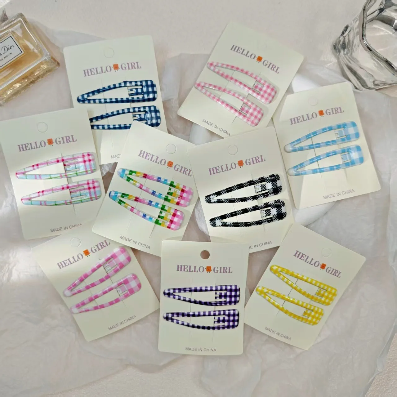 2pcs Colorful BB Clips Sweet Baby Girls Hair Side Clips Korean Fashion Girls Hair Clips Do Not Hurt Hair High Quality Headwear