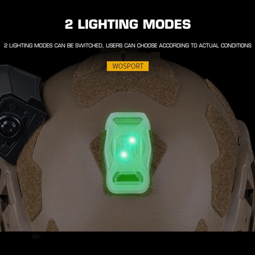 

Фонарь для шлема Molle, водонепроницаемый, 2 режима, для тактического жилета, на батарейках, для охоты