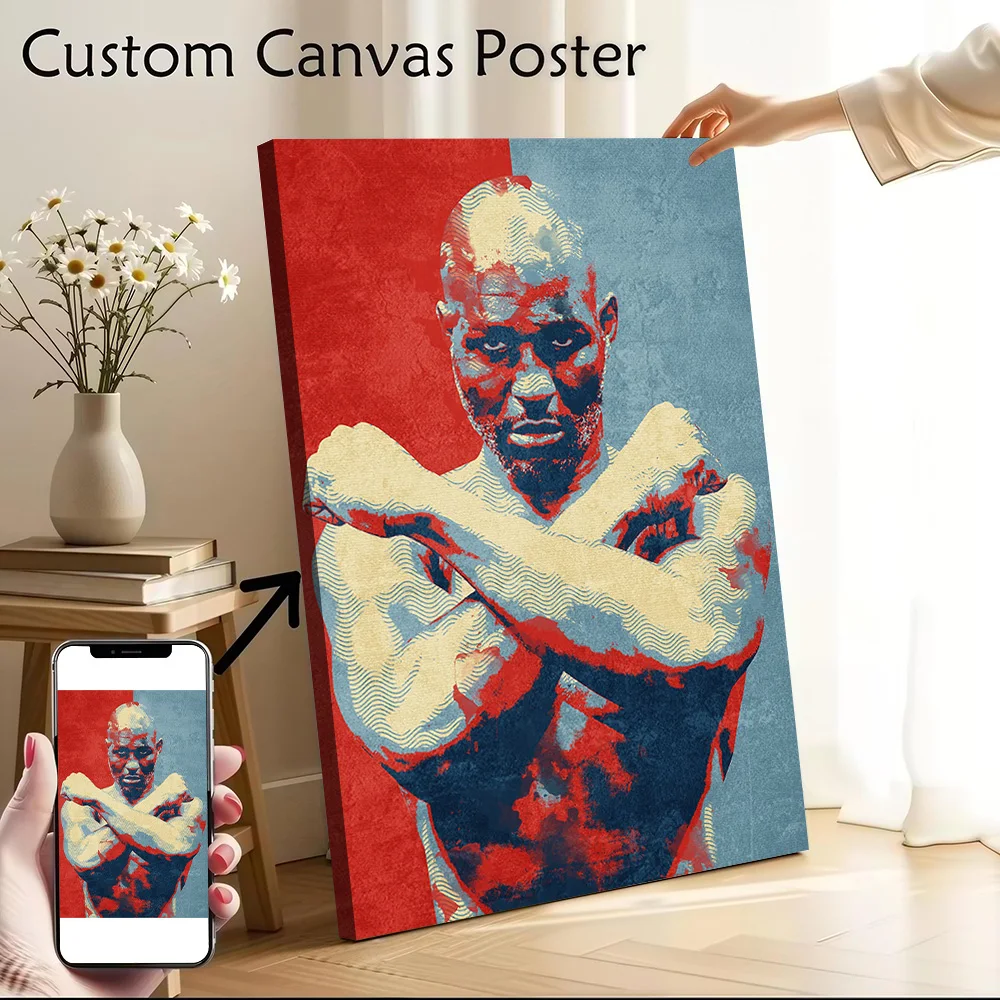 Bernard Hopkins Poster Canvas Wall Art Personalized Print Modern Painting Perfect Gift for Home Decor Living Room Wand Deko Arts