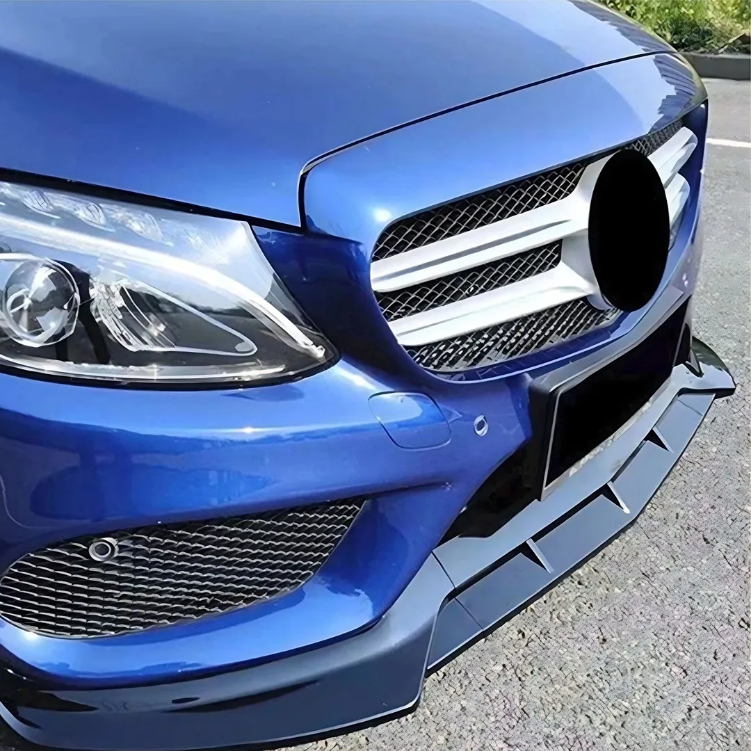 لمرسيدس بنز C الفئة W205 C180 C200 C260 C250 0300 2014-2018 الجبهة حافة مصد السيارة الذقن الديكور تومينغ اكسسوارات الخائن