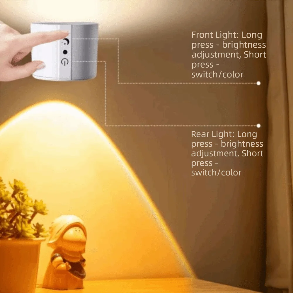 Magnetic Rechargeable Reading Light Non-Flickering LED Remote Control Cordless Lamp Detachable Design Eye-Friendly Magnetic Lamp