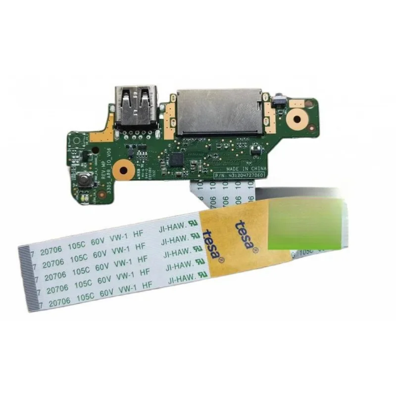YD Original FOR LENOVO XIAOXIN 330S 7000-15 14 IKB ARR AST USB SD CARD READER POWER BUTTON BOARD W CABLE