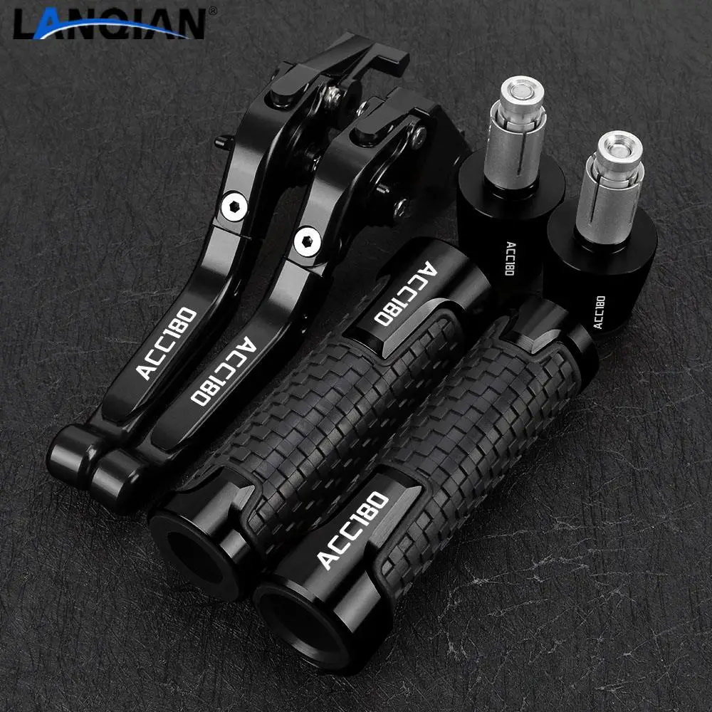 For KYMCO  ACC180 /ACC150 ACC 180 150 Motorcycle Adjustable Brake Clutch Levers Handlebar Grips Ends Motor Accessries Parts