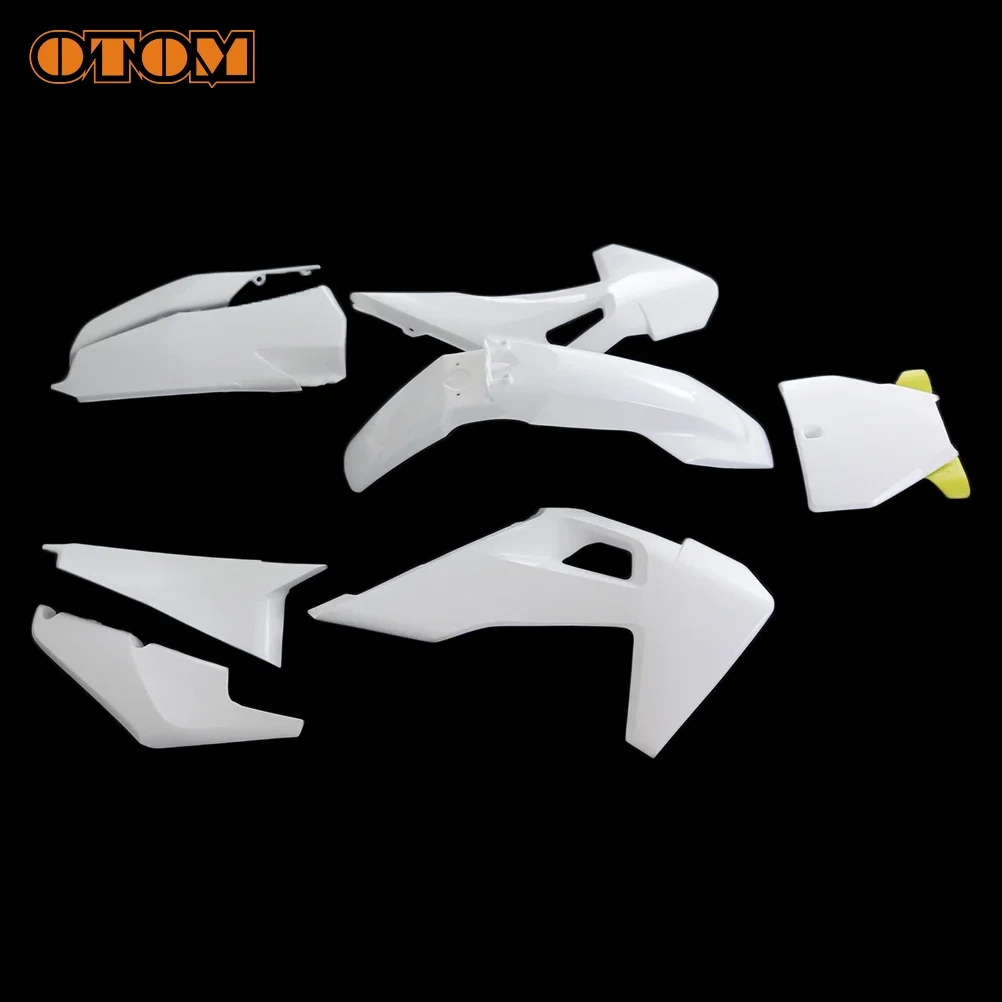 OTOM Motorcycle Full Plastic Kit Body Fairing Front Number Plate Panel Fender Fuel Tank Radiator Shroud Cover For HUSQVARNA 2023