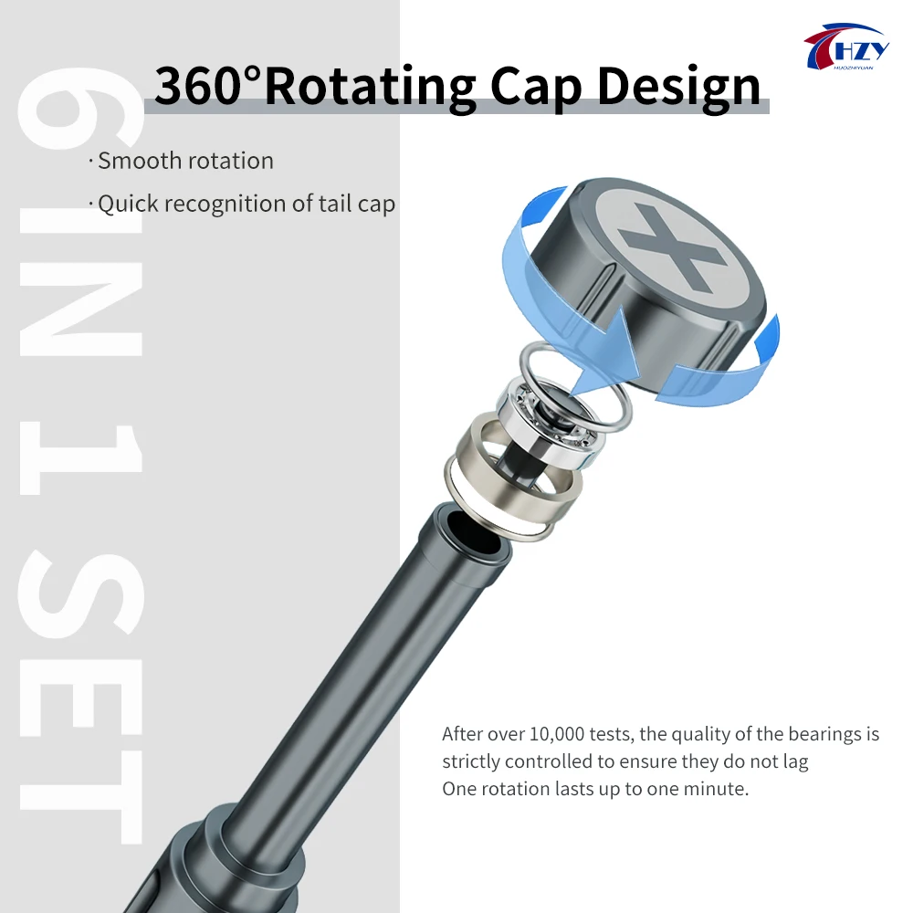 HZY High Hardness Precision Screwdriver Plum Blossom Cross for IPhone (17 Series) Bottom Internal Disassembly Mobile Repair Tool