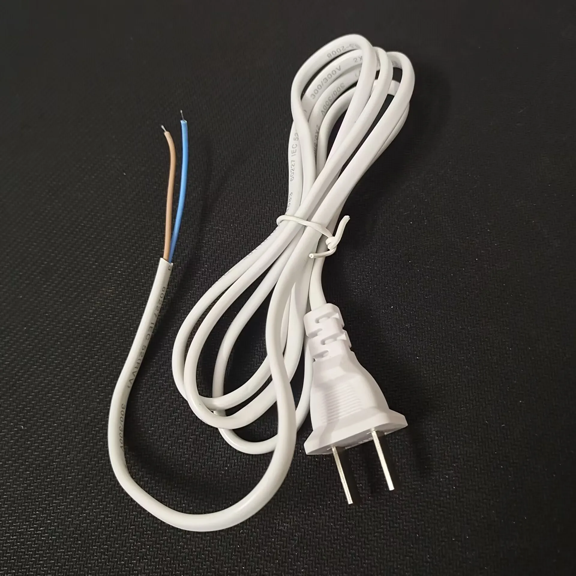 10 pcs 1.5m fan powers cord, two-pin plug, power cord, fan accessories