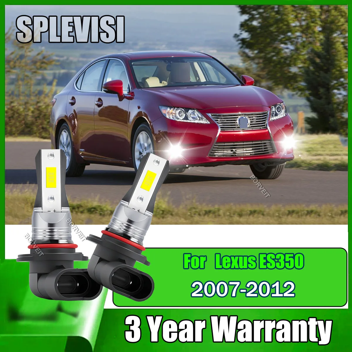 

9006 HB4 LED fog bulbs can be effortlessly installed into your car's housing For Lexus ES350 2007 2008 2009 2010 2011 2012