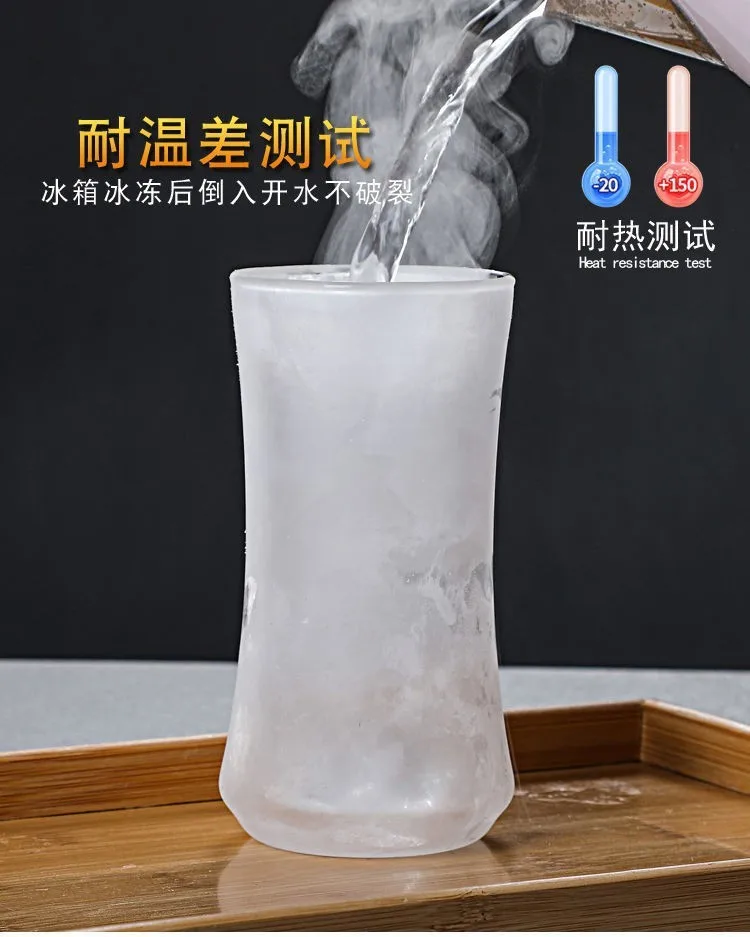 Double Layer Mountain Observation Cup, Glass Green Tea Cup, Double Layer Thermal Insulation, Transparent Fragrant Tea Cup