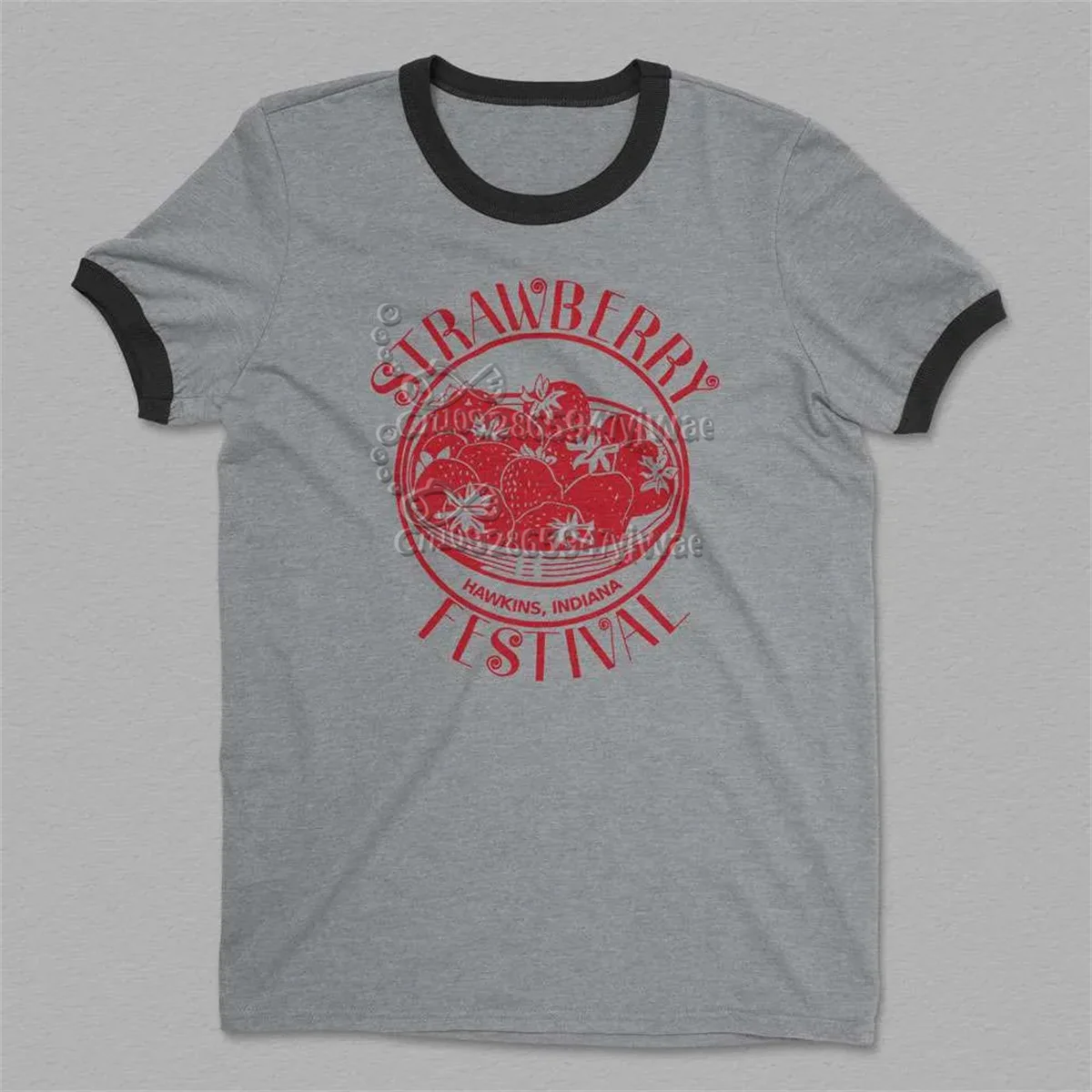 Strawberry Festival Hawkins Indiana Retro Shirt Eleven Character Replica Short Sleeved Fashionable Tee Summer Women'S T-Shirt
