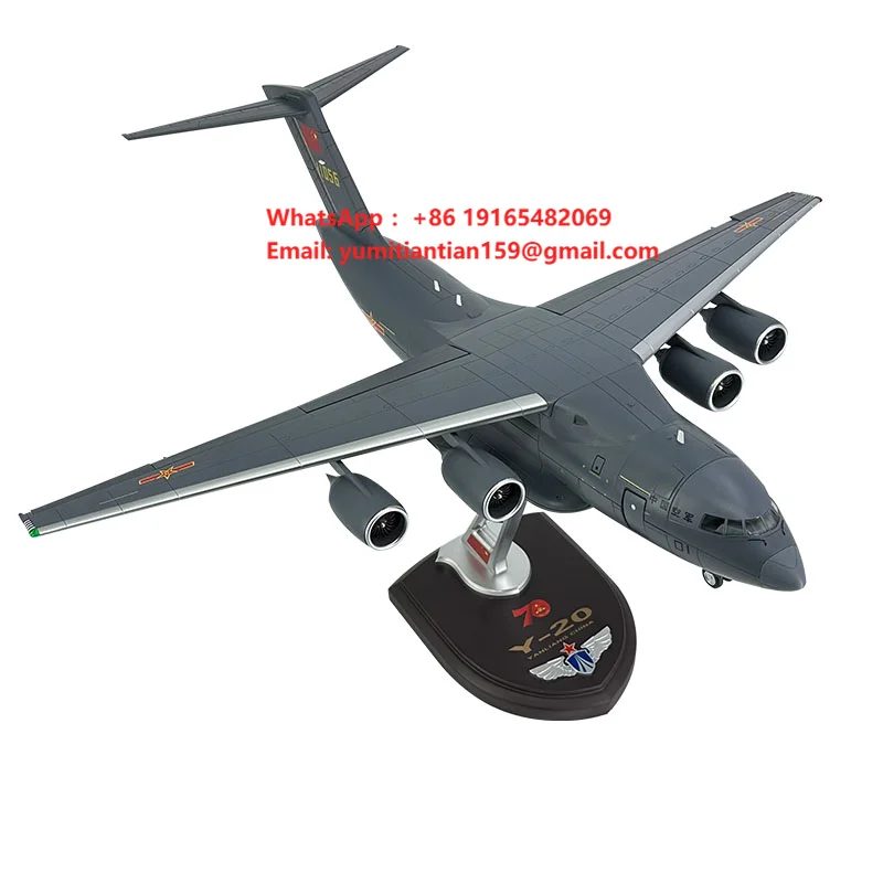 1/72 Scale Chinese Air Force Y-20 Transport Aircraft Alloy Model Aircraft Display and Collection Model Showcase