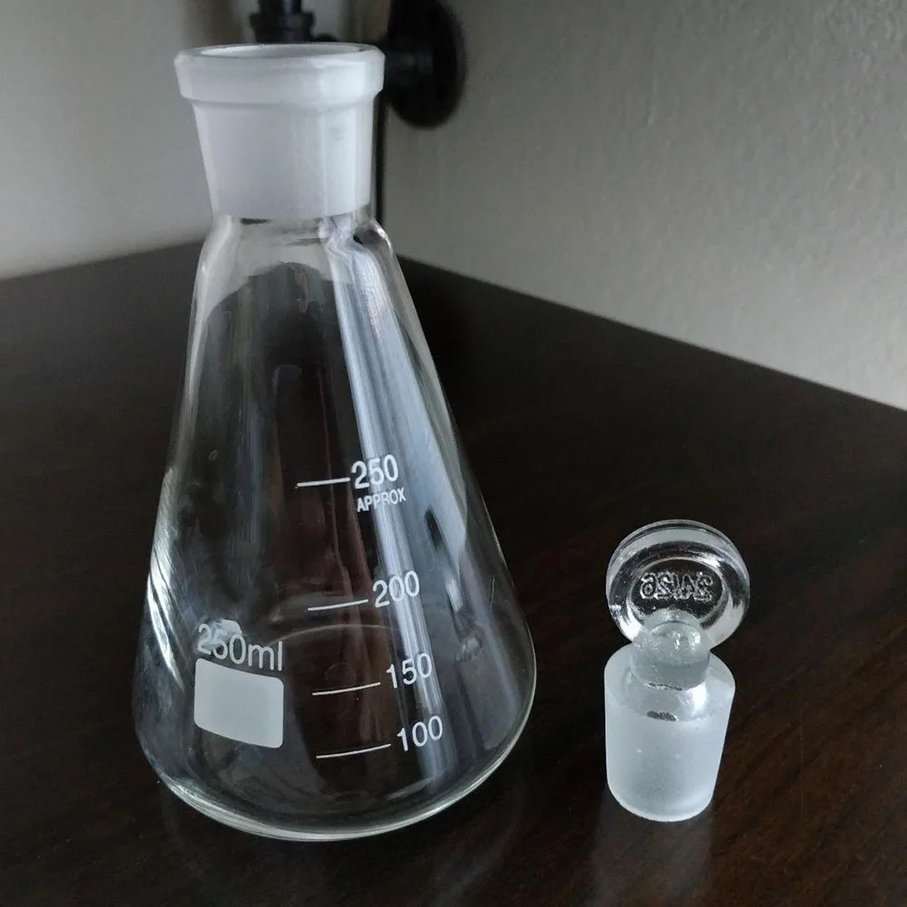 

3 Pcs Experiment Conical Flask Glass Experimental Supplies Thickened