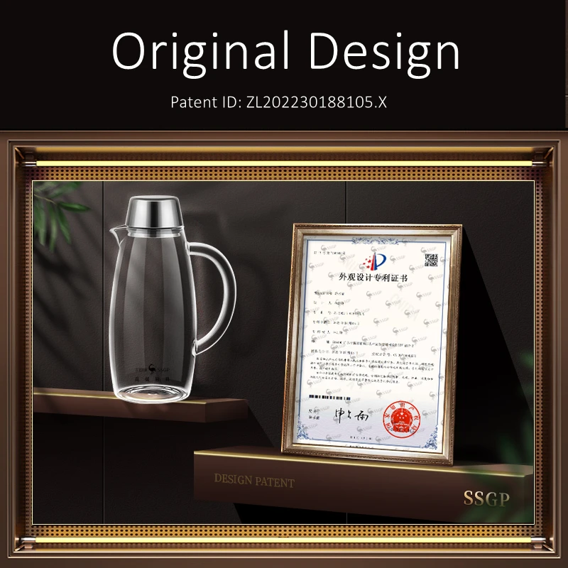 LMM luxury borosilicate glass kettle super hardness transparent water bottle kettle