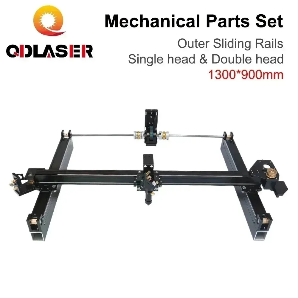 QDLASER 1390 Outer Slide Rail Kit 1300x900mm Mechanical Motion Parts for CO2 Laser Engraver Cutting Machine