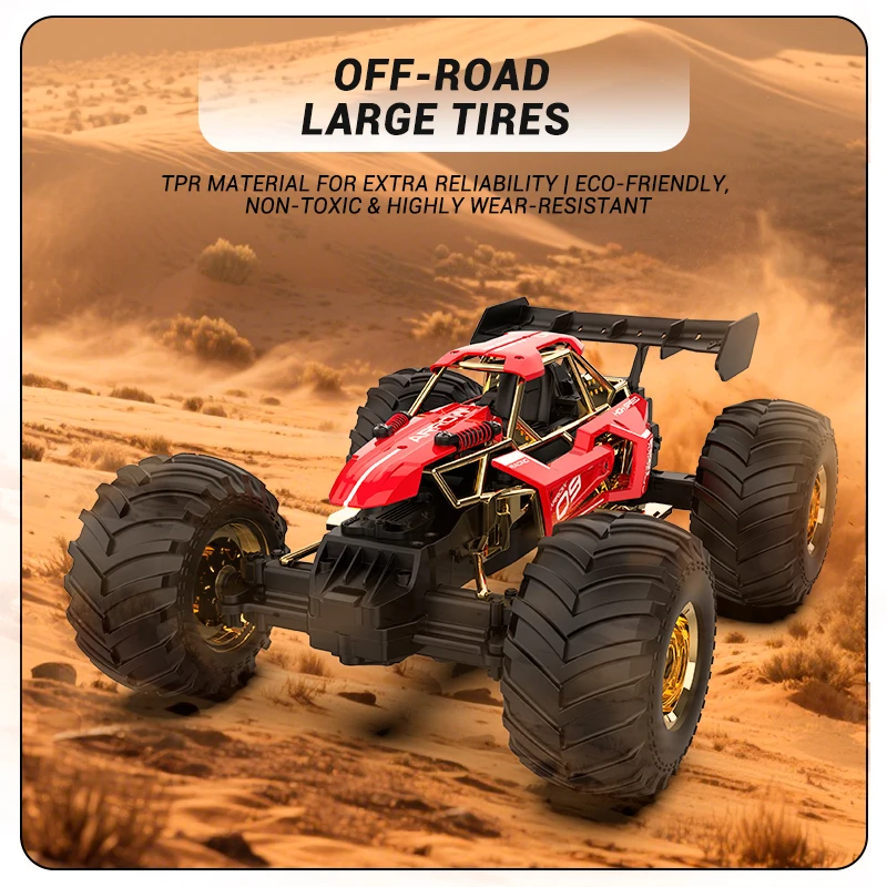 

Sulong -8398A 1:14 Alloy 2.4Ghz RC SUV - Off-Road Bigfoot, Climbing Racer Toy for Kids & Boys