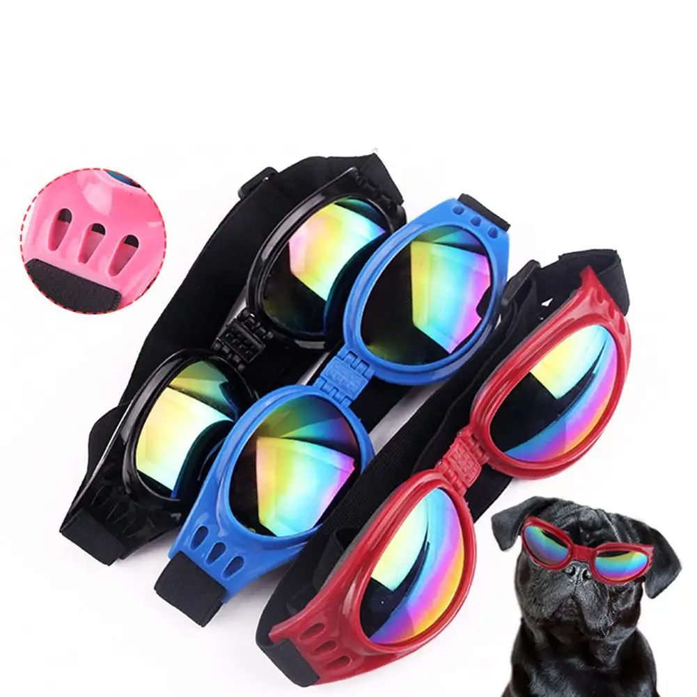 Pet Dog Sunglasses Summer Windproof Foldable Sunscreen Anti-Uv Goggles Pet Supplies Puppy Dog Accessories