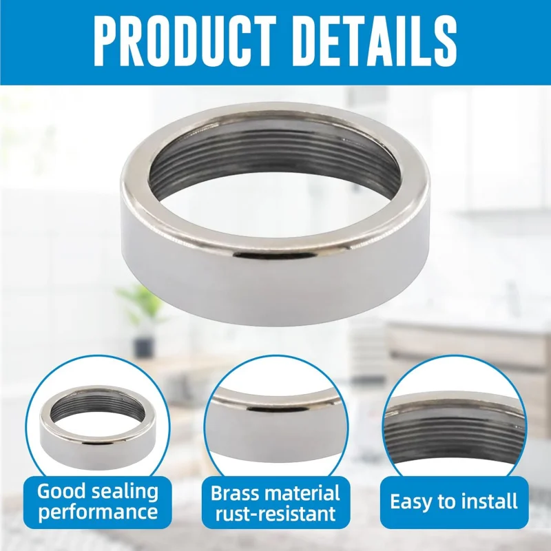 RP22734 Bonnet Nut, Compatible with R10000 and Single-Handle Shower Valves, Durable Brass Construction, Le