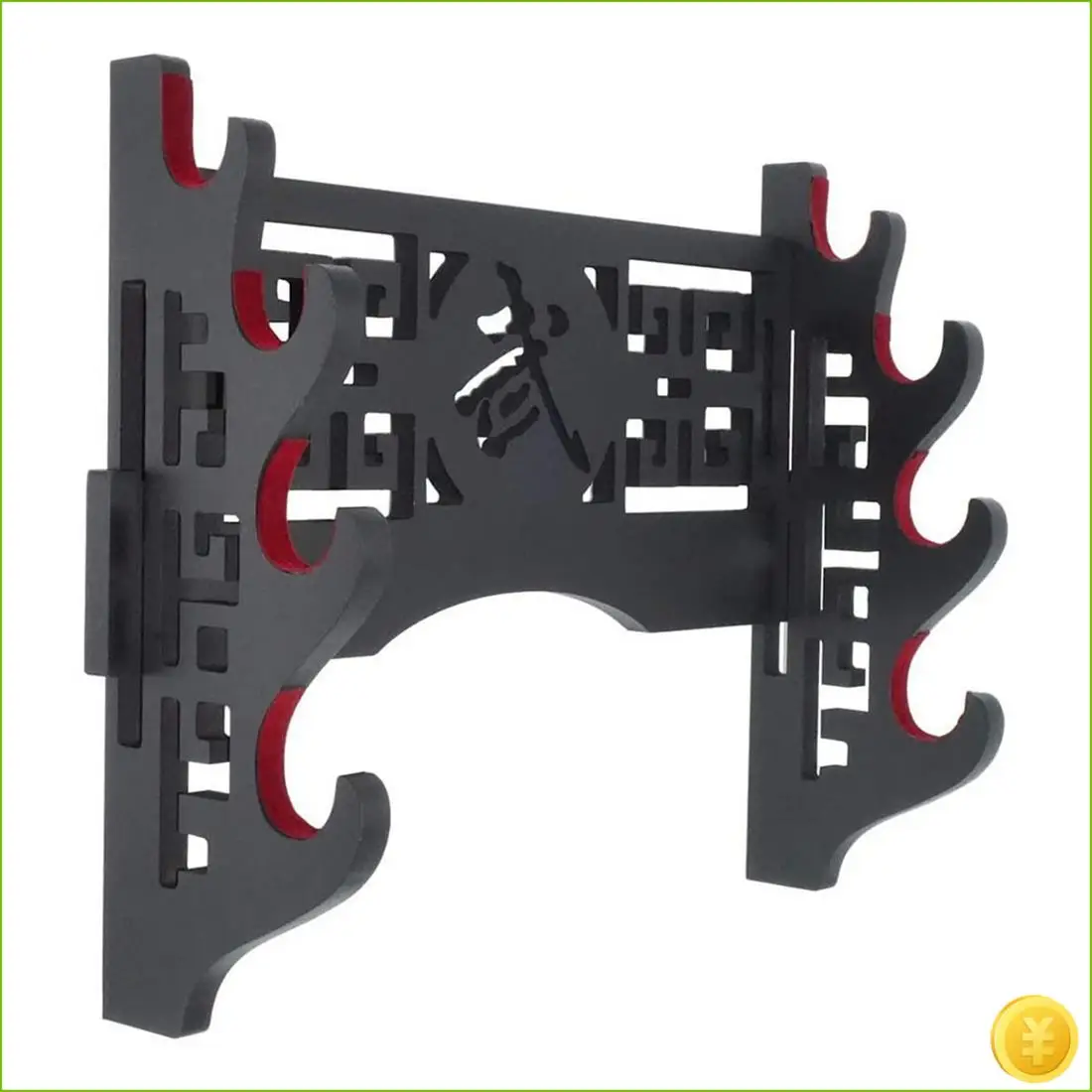 حامل السيف على الحائط، حامل السيف، حامل عرض سيف الساموراي الياباني، شماعات وسيوف قياسية - 4 طبقات