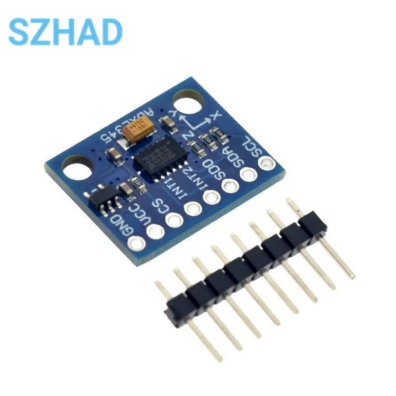 Y-291 ADXL345 3-Axis cyfrowy czujnik grawitacyjny moduł przyspieszenia IIC/SPI moduł transmitujący nachylenia czujnika do Arduino