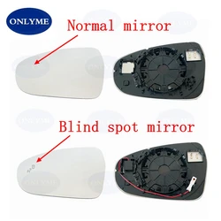 Led Warning Blind Spot Heated Convex Mirror Glass For Kia Ceed / Proceed / Xceed / Forte 2019 2020 2021 2022 2023 2024