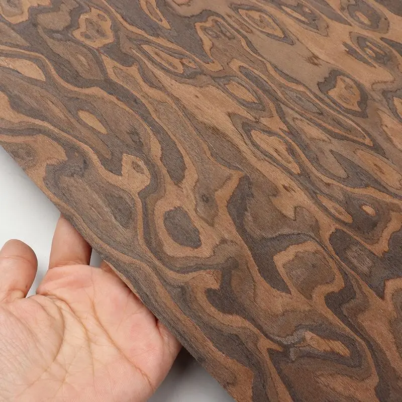 250cm×55cm Reconstituted Black Walnut Wood Veneer Sheet, Apply For Interior Home Hotel Art Inlay Handicraft DIY Guitar Woodwork