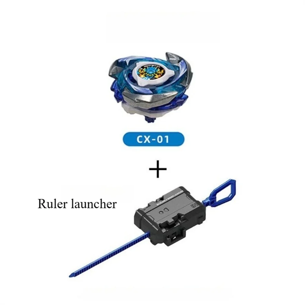 CX Series Competitive Blasting Dragon Courage Extreme Fox Nine Tails Pull Ruler Launcher Gyro Burst Gyro Hurricane Soul Gyro Toy