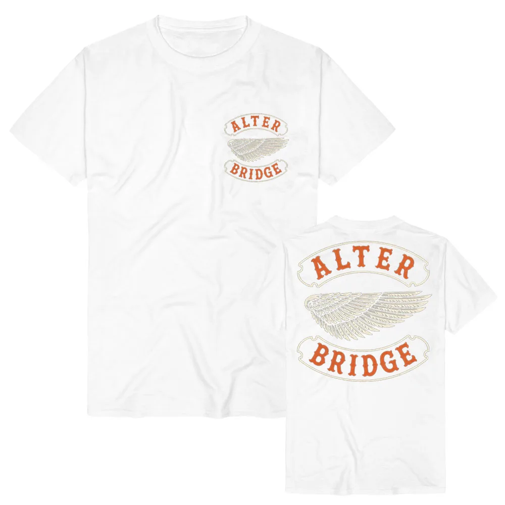 Wing T-Shirt Alter Bridge American Hard Rock Vintage Biker Style Arc Typography Soft Cotton for Summer Short Sleeve Women Men