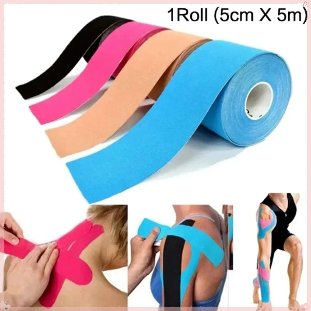 STONEGO 5M Sports Tape Elastic Recovery Strap Gym Waterproof Muscle Pain Relief Kneepad for Tennis