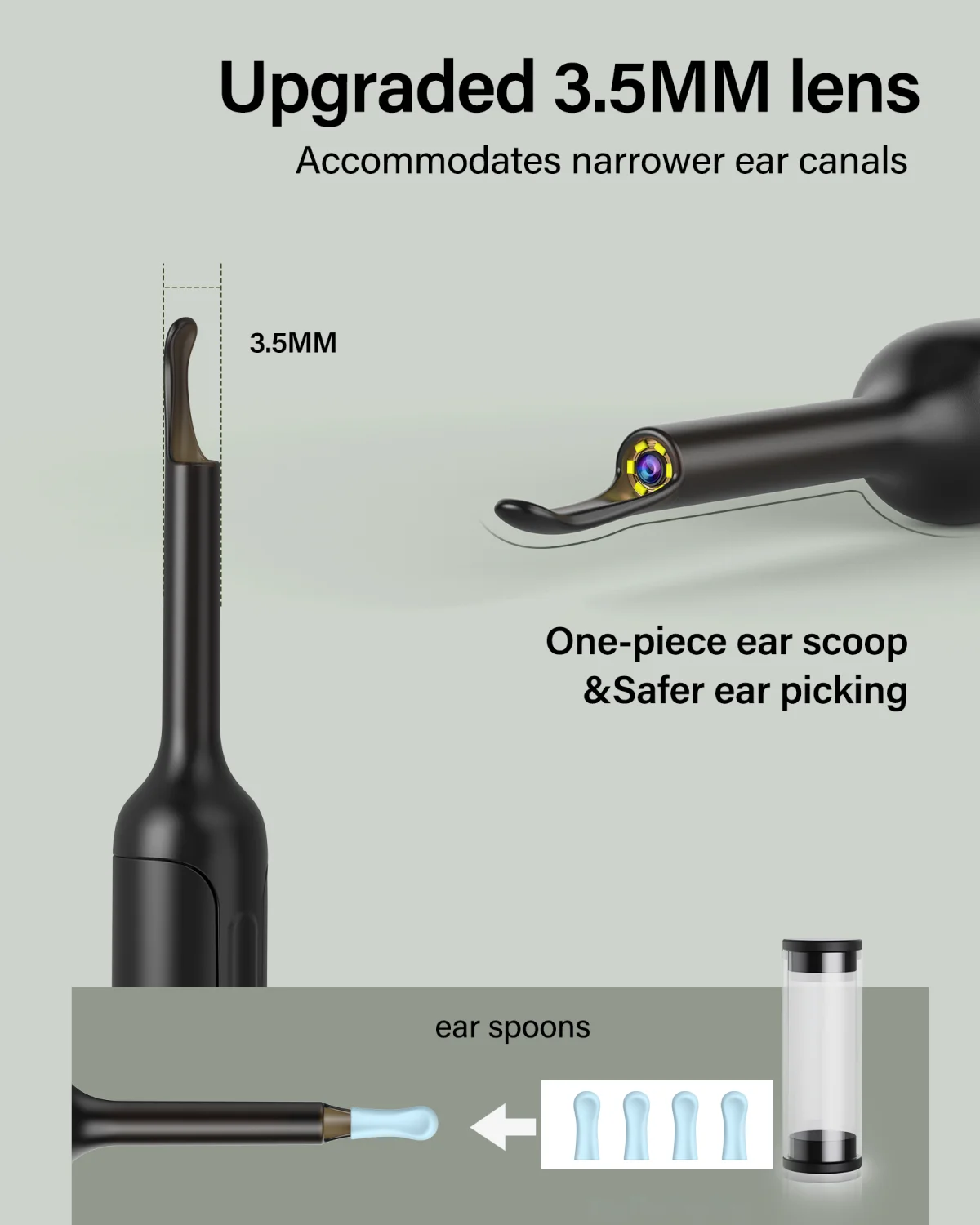 Do czyszczenia uszu narzędzie urządzenie do usuwania wosku Bebird Xlife X0 inteligentny wizualny kij otoskop 1080P HD Earpick endoskop kolczyk