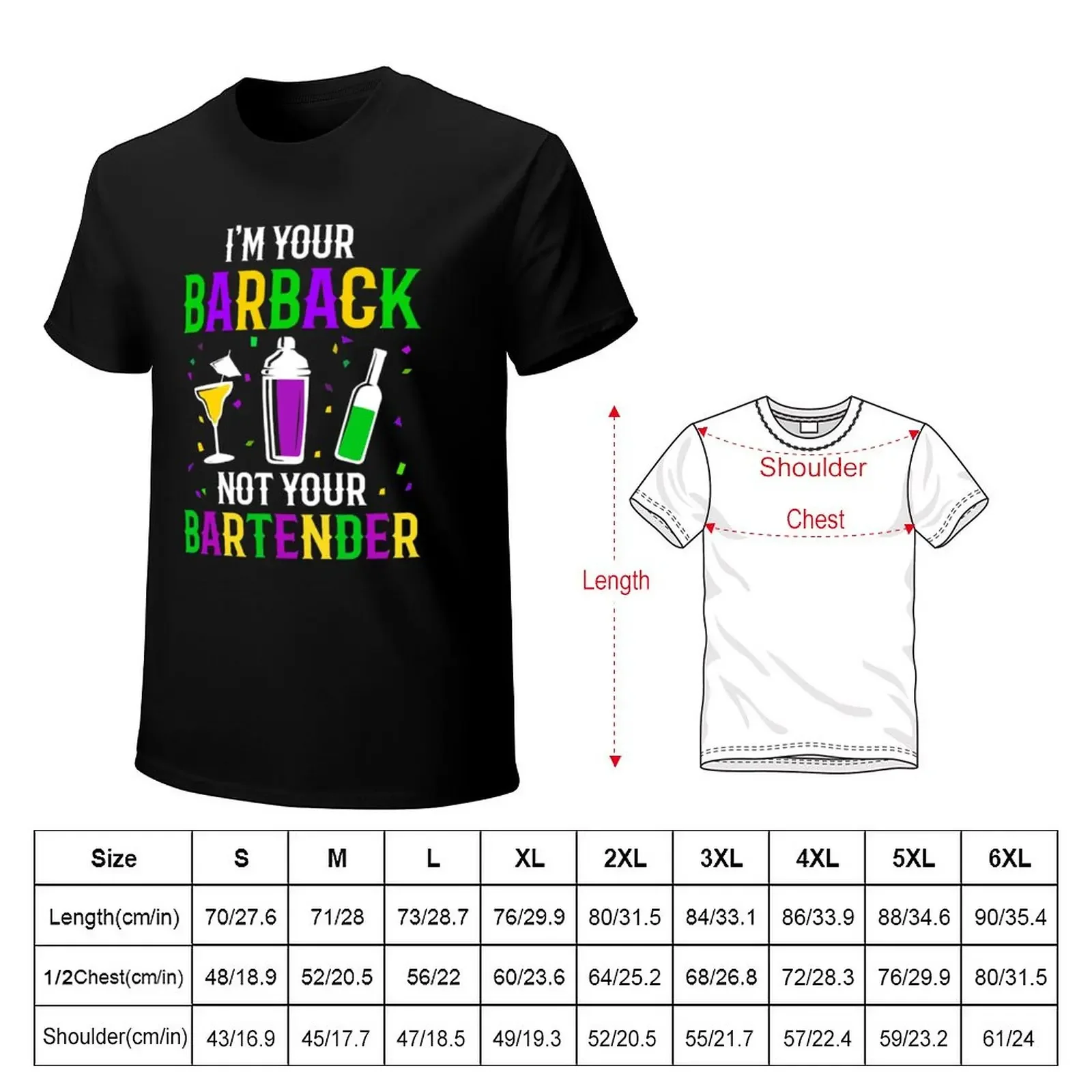 I'm Not Your Bartender Assistant Barback Drinking Team T-Shirt new edition oversizeds t shirts men