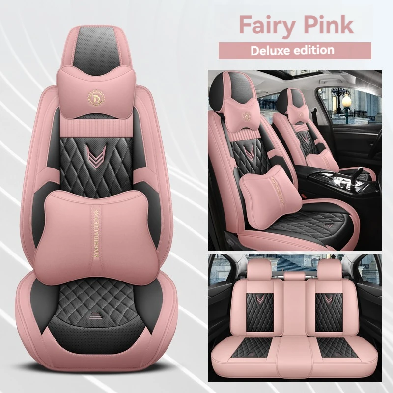 

5 Seats Breathable Leather Car Seat Covers For Pontiac G8 Grand Prix GTO Coupe torrent Trans Auto Parts Full Coverage Protector