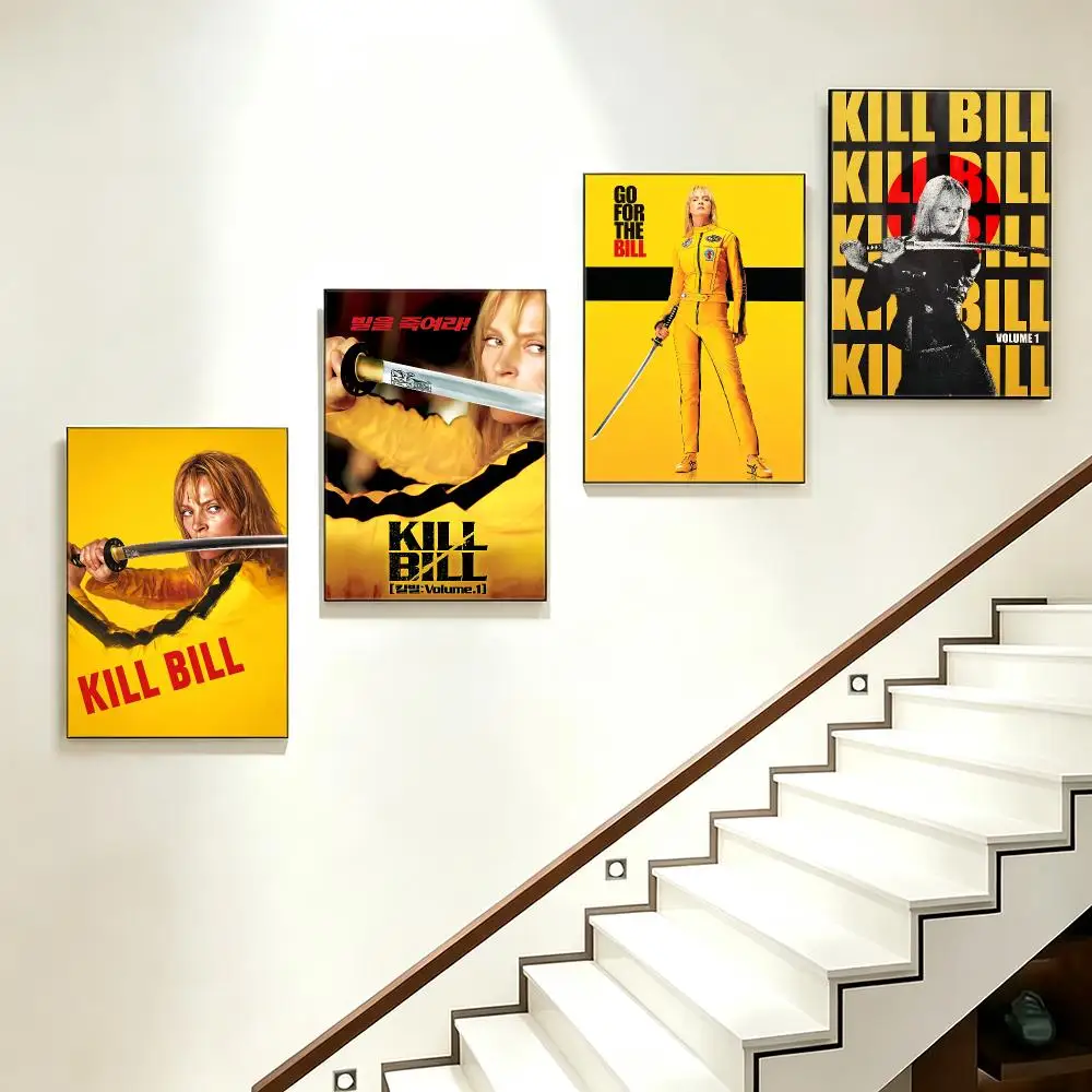 movie Kill Bill Poster Poster HD  Printing Soothing and Cream Style Home Decor for the Living Room cafes Gift Giving