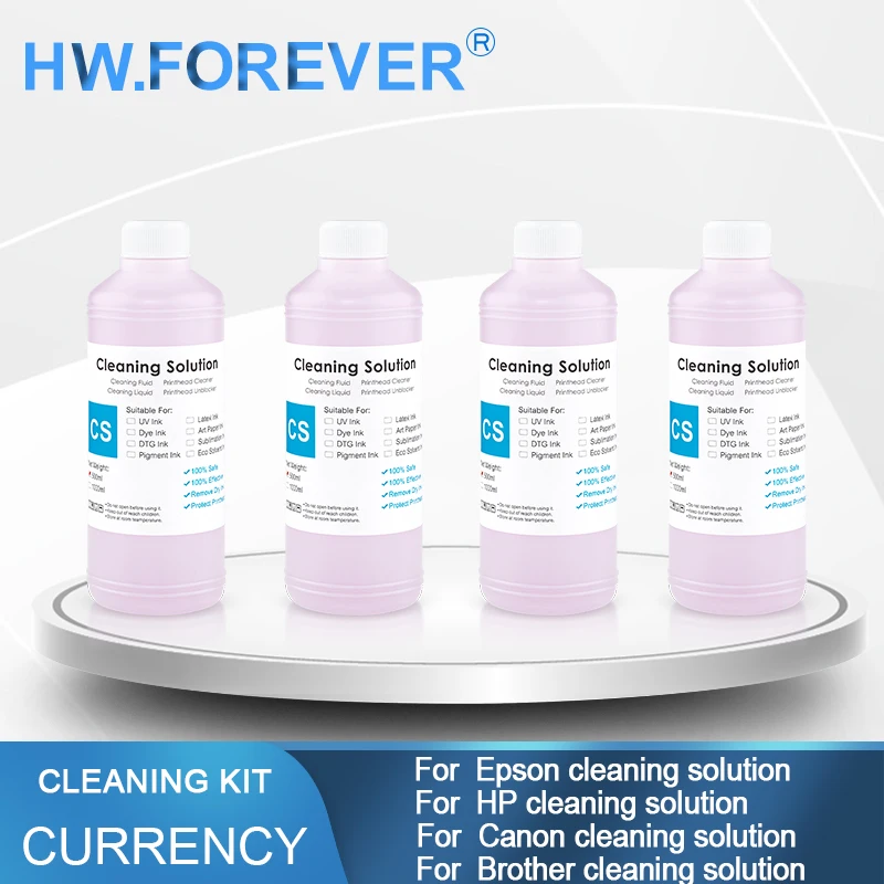 DTF Cleaning Solution Cleaning Liquid For Epson DX6 DX7 DX8 DX9 XP600 TX800 I3200 PrintHead L1800 L800 L805 R1390 1390 Cleaner