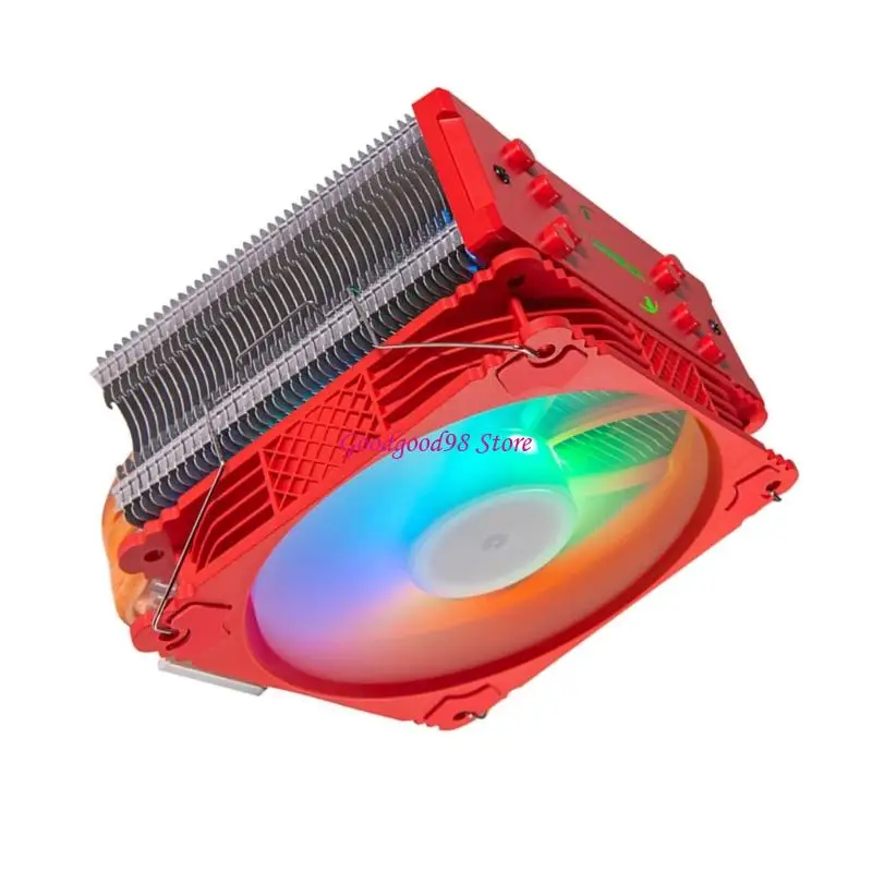 Enfriamiento CPU LED multi color con tubos calor cobre para múltiples procesadores W8EC