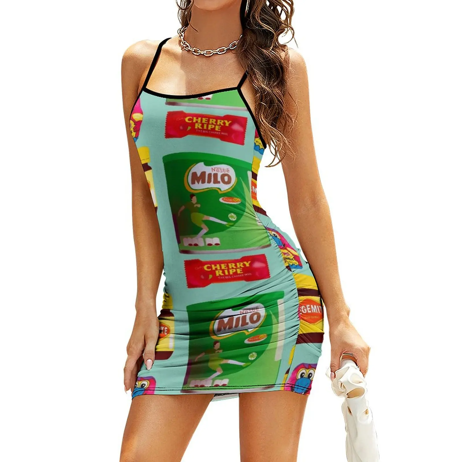 Australian Snacks Sling Dress clothes chic and elegant woman dress