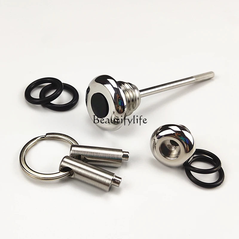 

Motorcycle Modification Anti-Theft Oil Dipstick Stainless Steel Anti-Skid Oil Filter Cap Pcx125 Decorative Cover