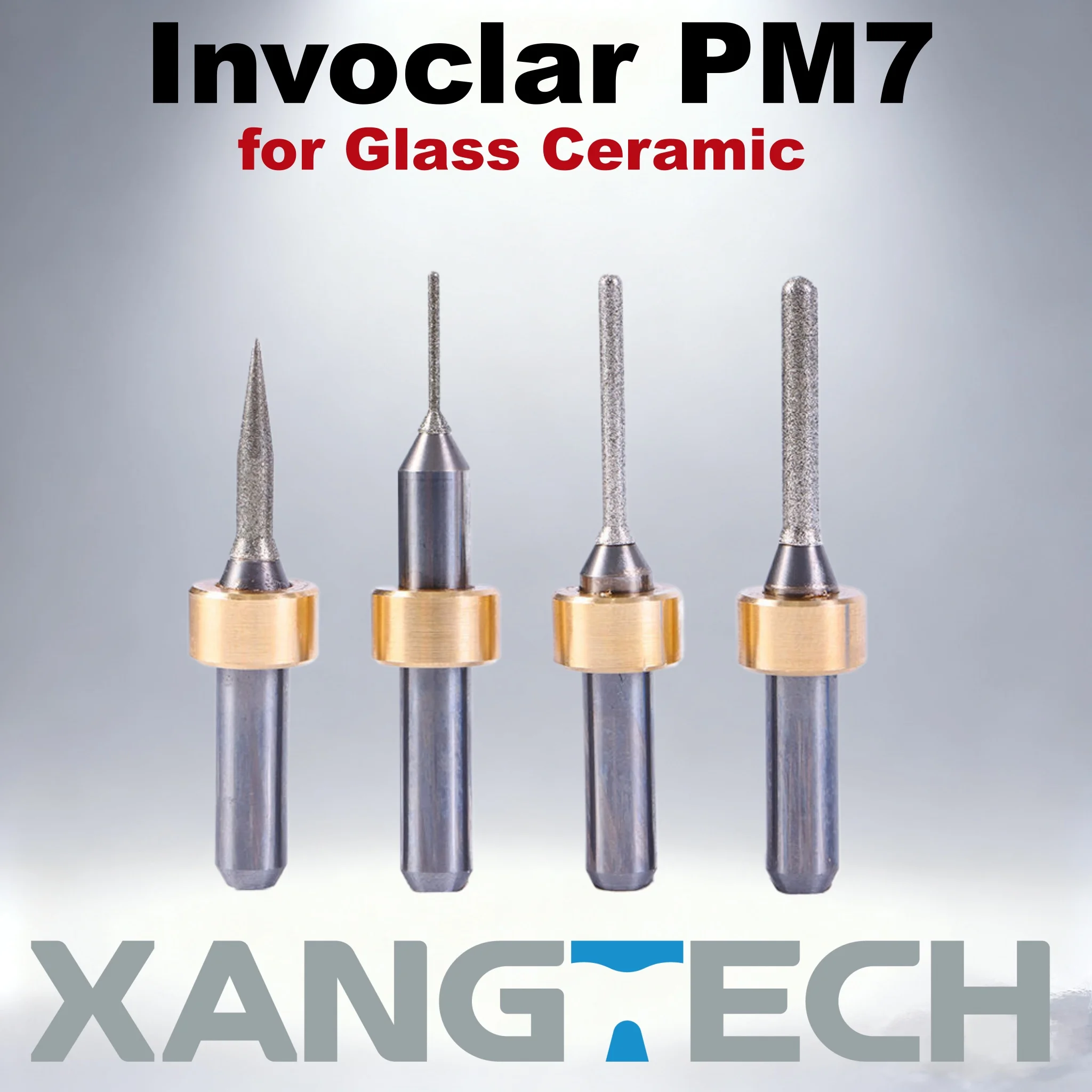 

XANGTECH Ivoclar PM7 Glass Ceramic Milling Bur Dental Tool Lithium Disilicate for Dental Lab CAD CAM Grinding Tool