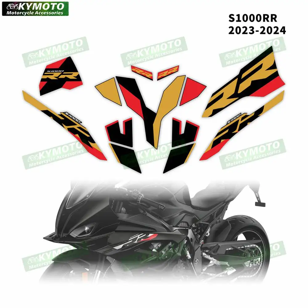 For S1000RR 2023 2024 Fairing Shell Sticker decorations Decal Left and Right Fairing Stickers 23-24 New S1000RR RR 2023