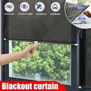 Retractable Shading Curtain for Side Window Auto Car Roll, Sun Shading, Blinds, Para Blash Lid, Home, Set Rooms 8 Main Sales Curtain Roll - №2
