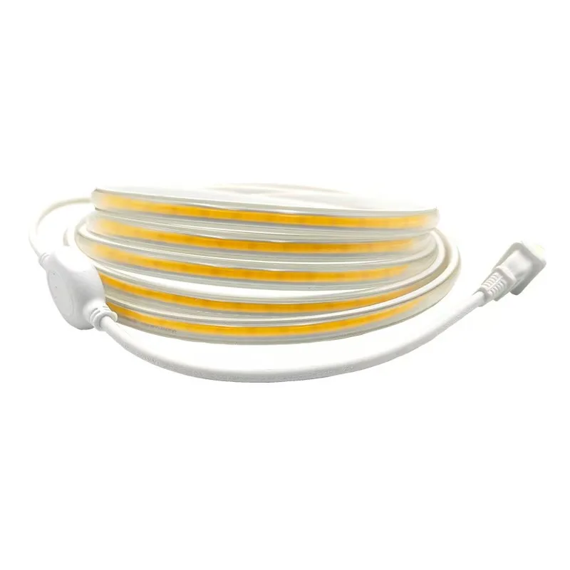 

High Brightness Outdoor IP67 10mm 220V Cob Led Strip Flexible Cutting Self-Adhesive Led Strip Light