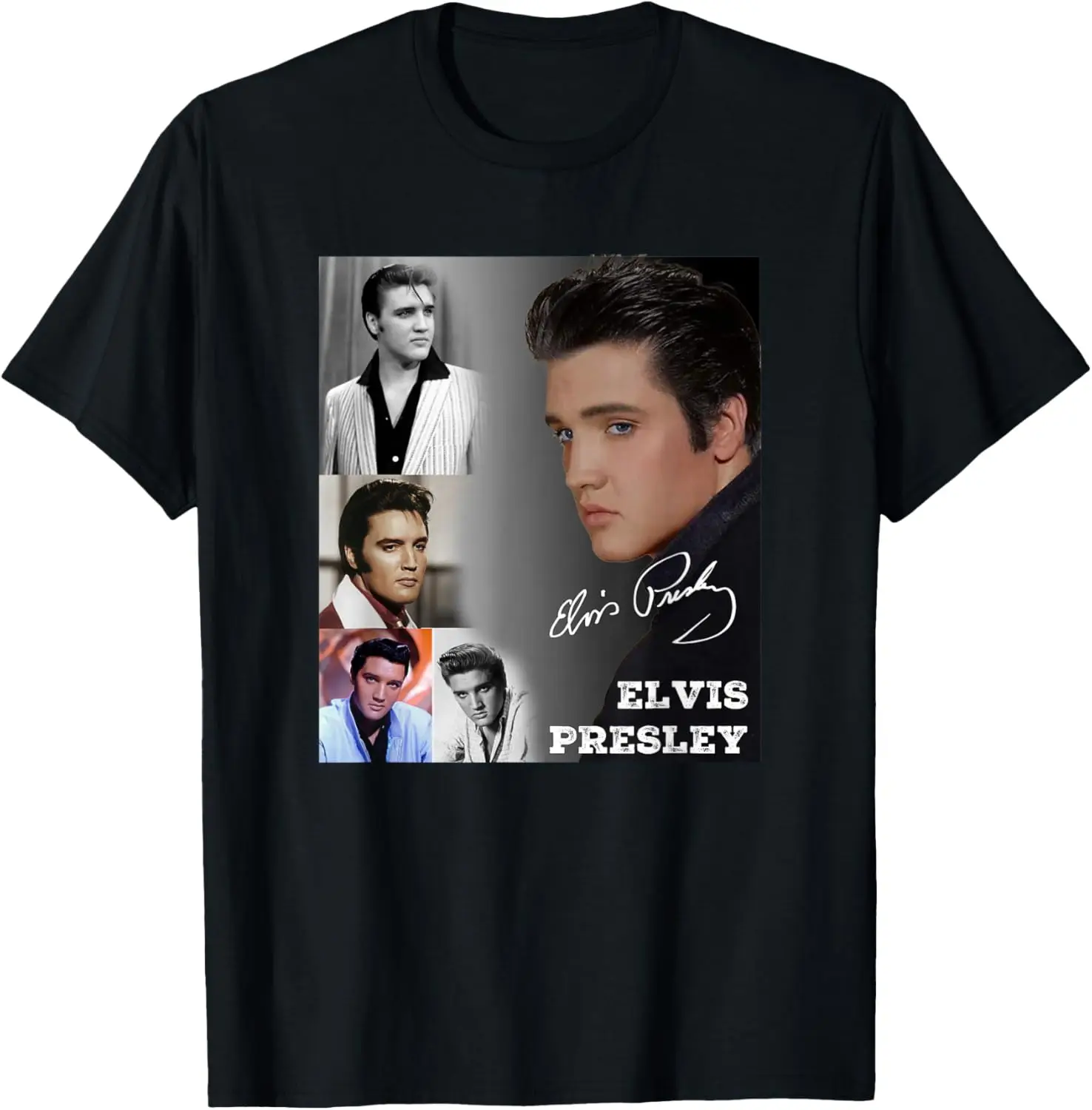 Elvis Presley_005 T-Shirt 100% Cotton Trendy Y2K Short-Sleeve Tee – Soft, Quick-Drying, & Moisture-Wicking; Ideal Sports Casual