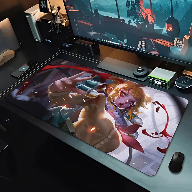 Toga Himiko My Hero Academia Kawaii Girl Mouse Pad Grande Laptop Office Anime Mousepad Gomma naturale Tastiera oversize Tappetino da scrivania