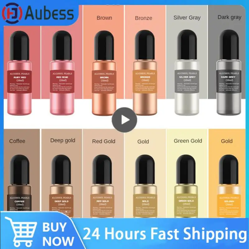 Drop Gel Dye Vignette Alcohol Ink 12 Color Metal Pigment Resin Pigment 10/15ml Liquid Colorant