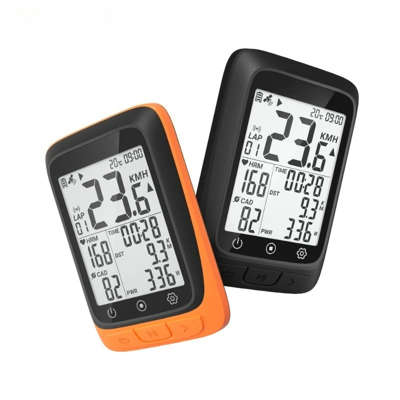 Bicycle GPS code meter Waterproof wireless meter Smart riding Heart rate Stepping frequency Speed Power Road bike